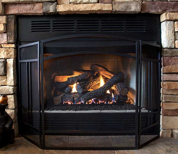 Gas Log Fireplace