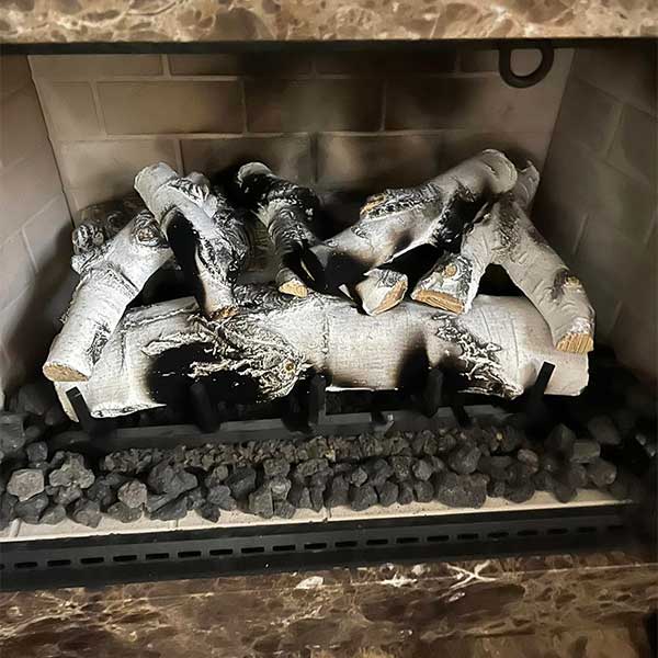 White Birch Gas Logs